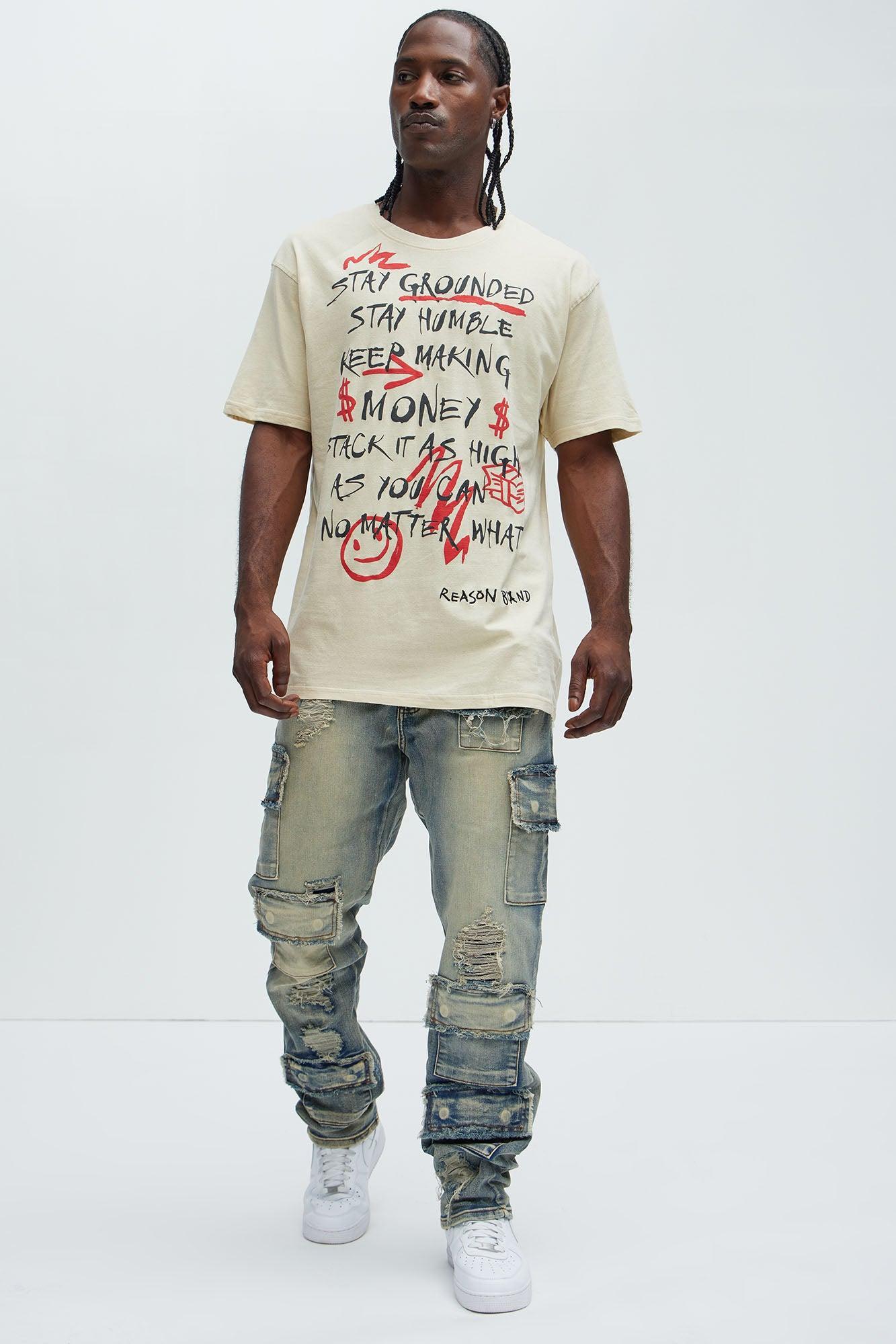 Money Is The Motive Short Sleeve Tee - Sand Product Image