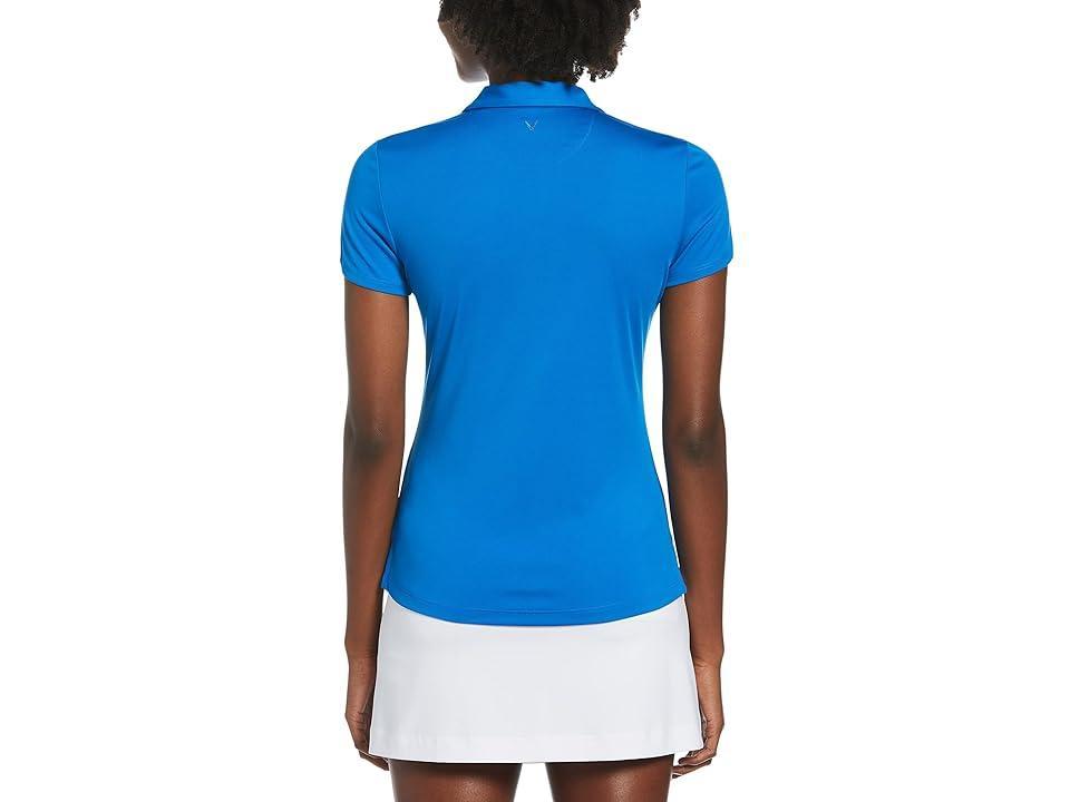 Callaway Short Sleeve Tournament Polo (Skydiver) Women's Clothing Product Image