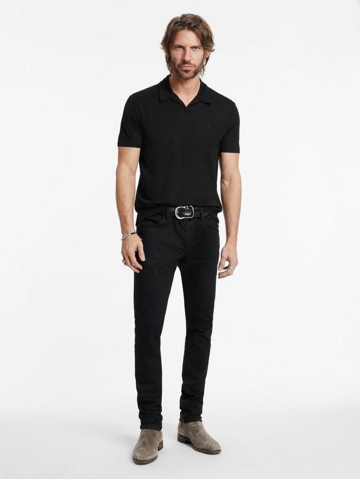 John Varvatos Short Sleeve Pique Polo Product Image