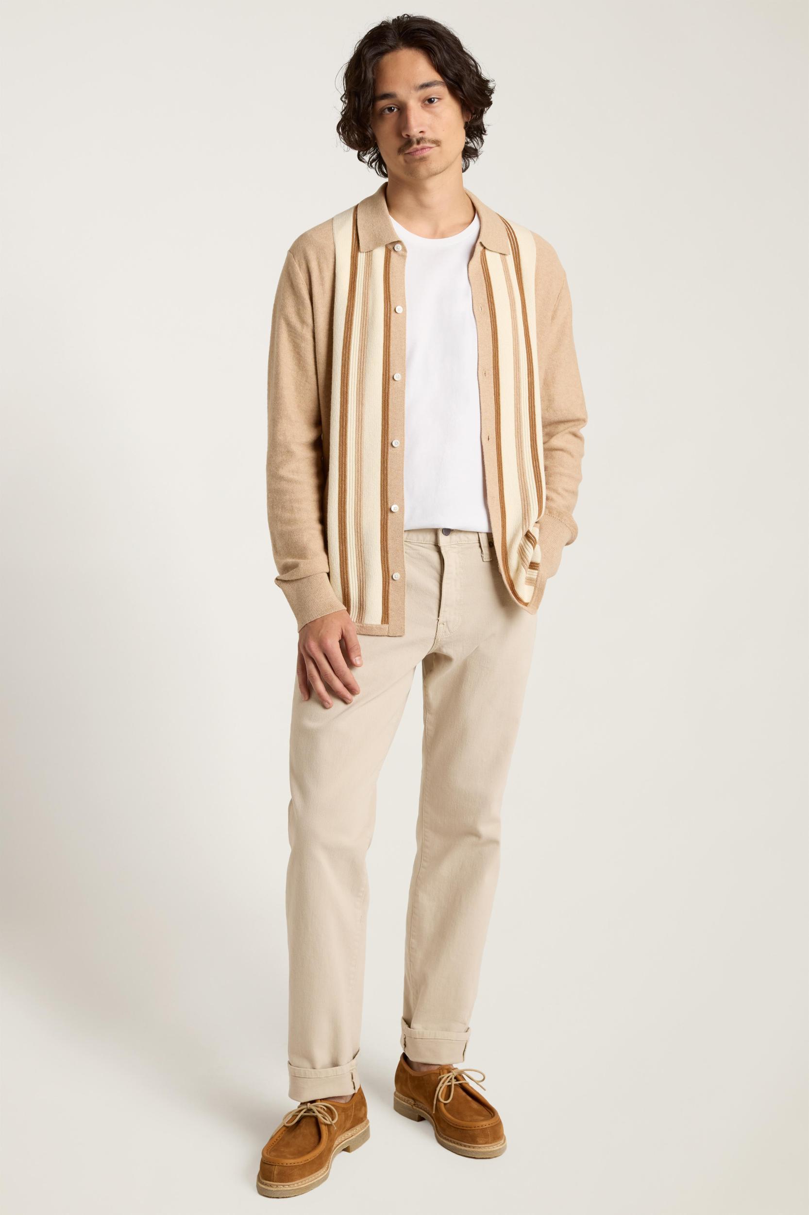 Hudson Long Sleeve Sweater Polo Product Image