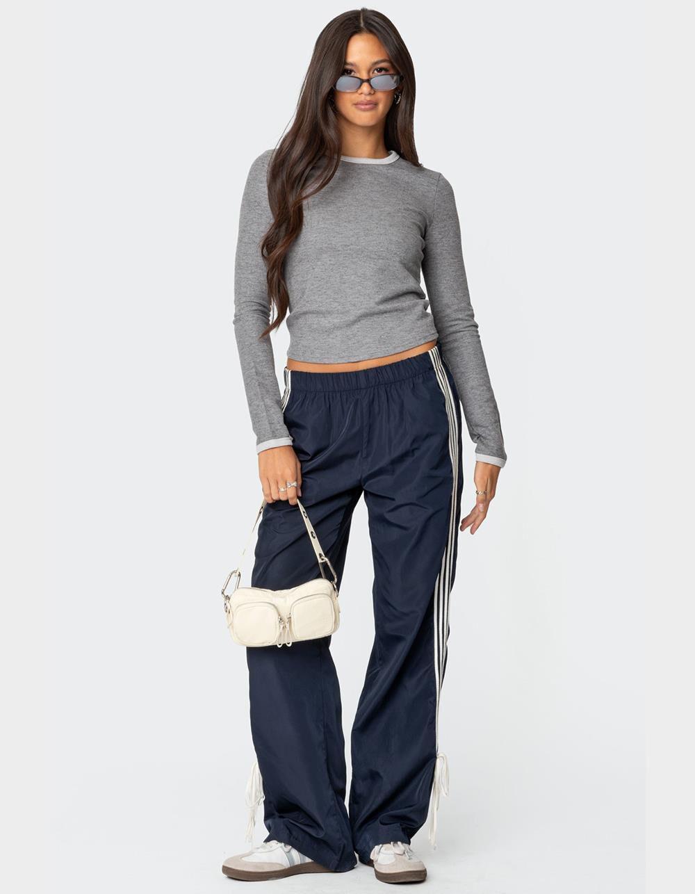 EDIKTED Meghan Waffle Top Product Image