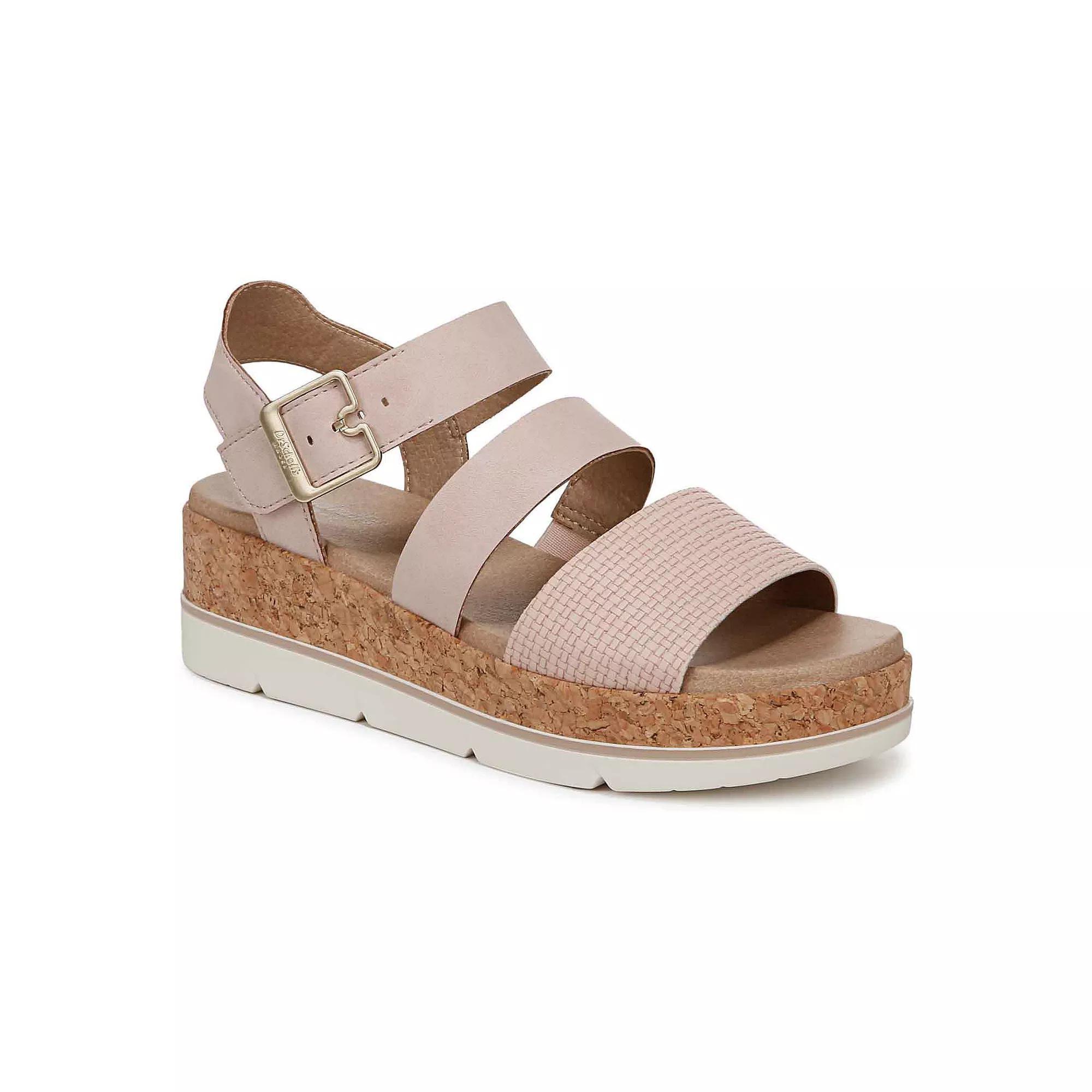 Dr. Scholl's Once Twice Women's Platform Sandals, Size: 7.5, Petal Pink Product Image