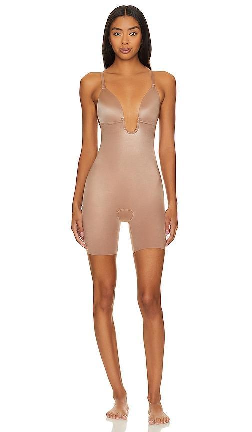 Spanx Suit Your Fancy Plunge Low-Back Mid-Thigh Bodysuit Product Image