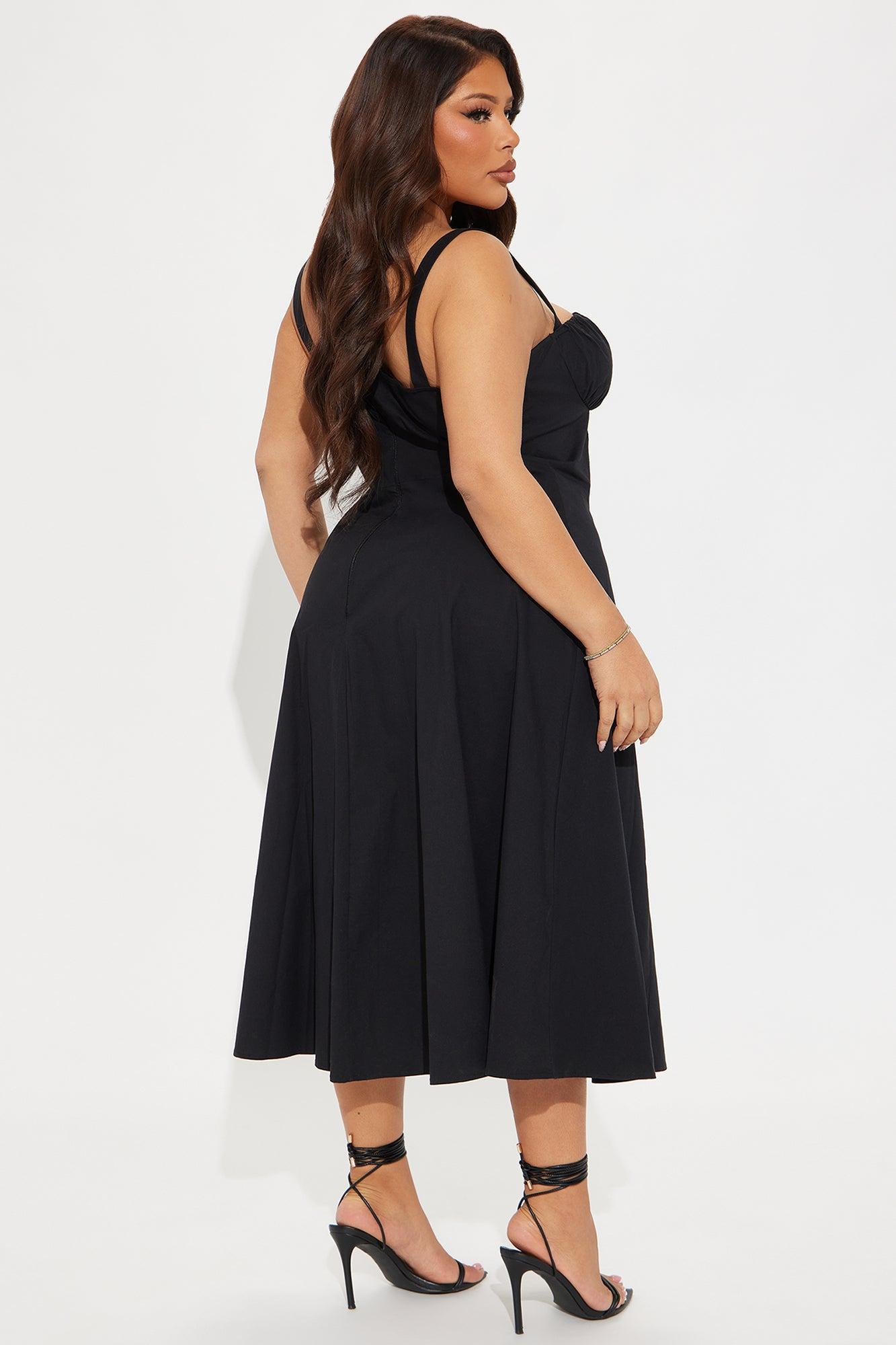Juniper Midi Dress - Black Product Image