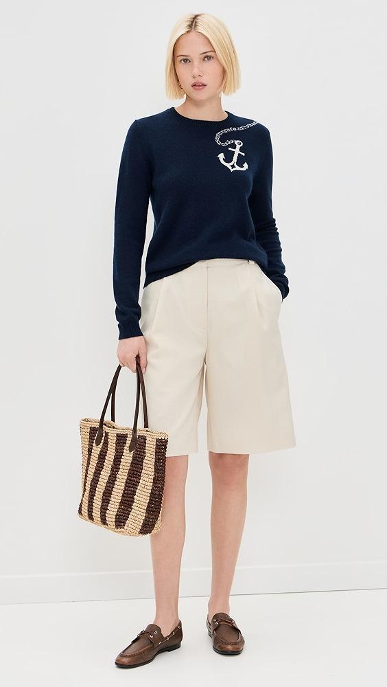 Jumper 1234 Cashmere Anchor Crew Sweater | Shopbop Product Image