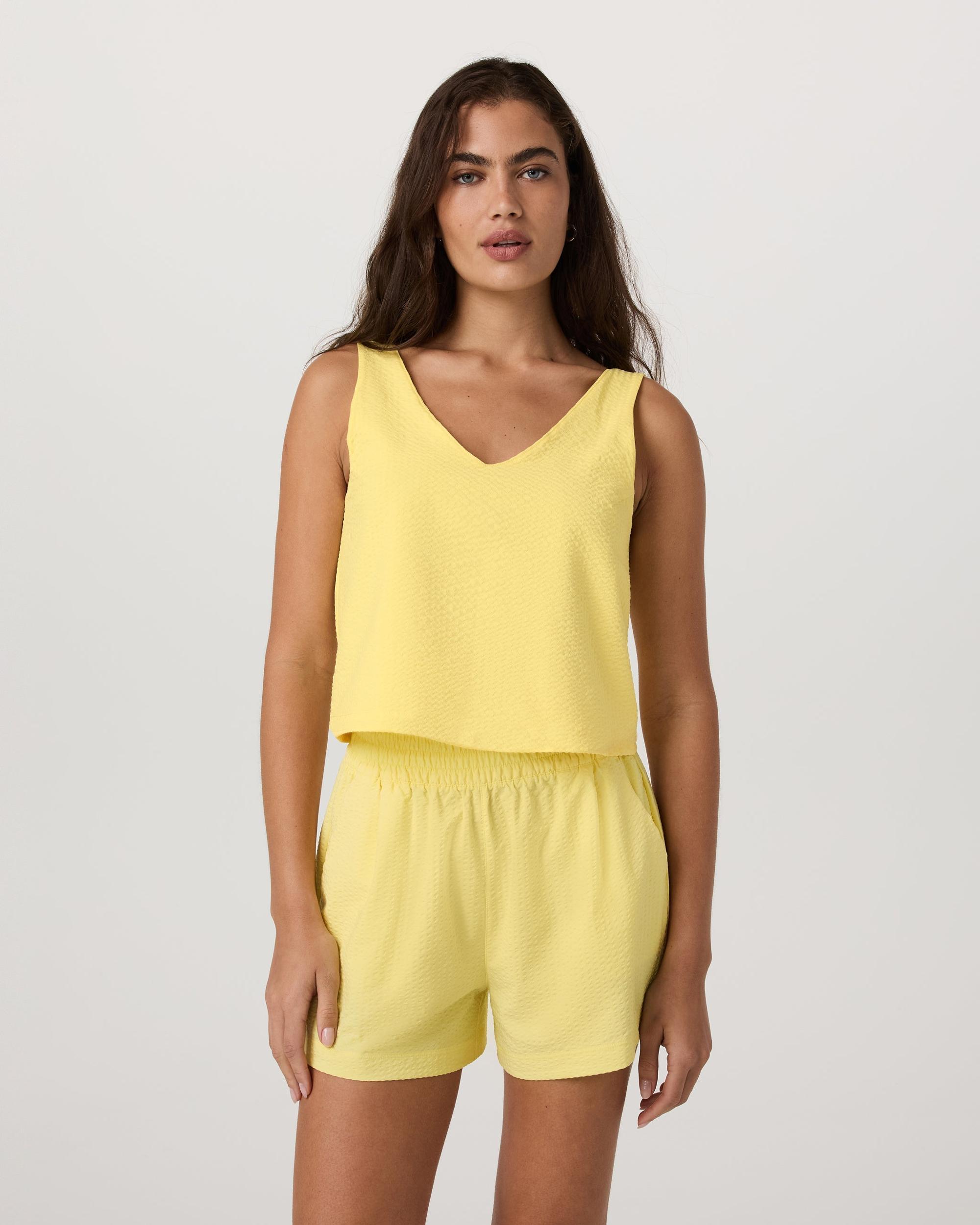 Villa Textured Crop Tank Product Image