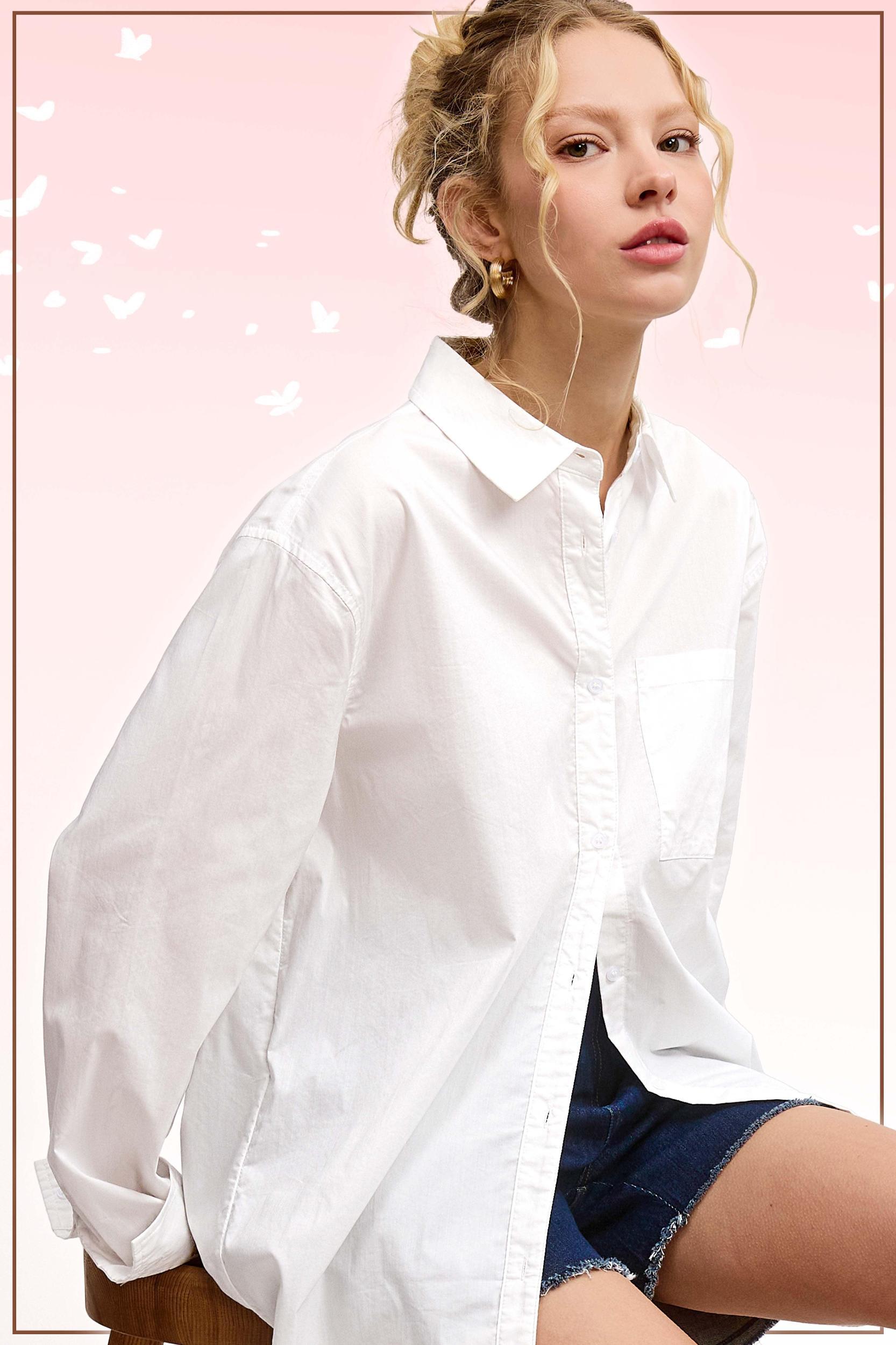 Button Down Basic Poplin Shirts Product Image