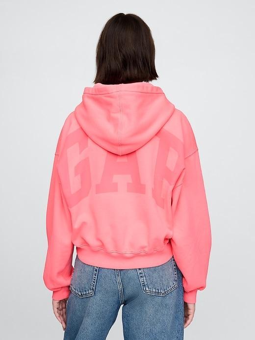 VintageSoft Cropped Camo Hoodie Product Image