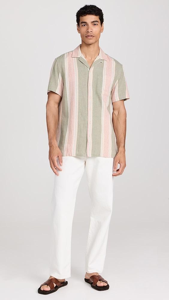 Faherty Short Sleeve Hemp Blend Camp Shirt | Shopbop Product Image