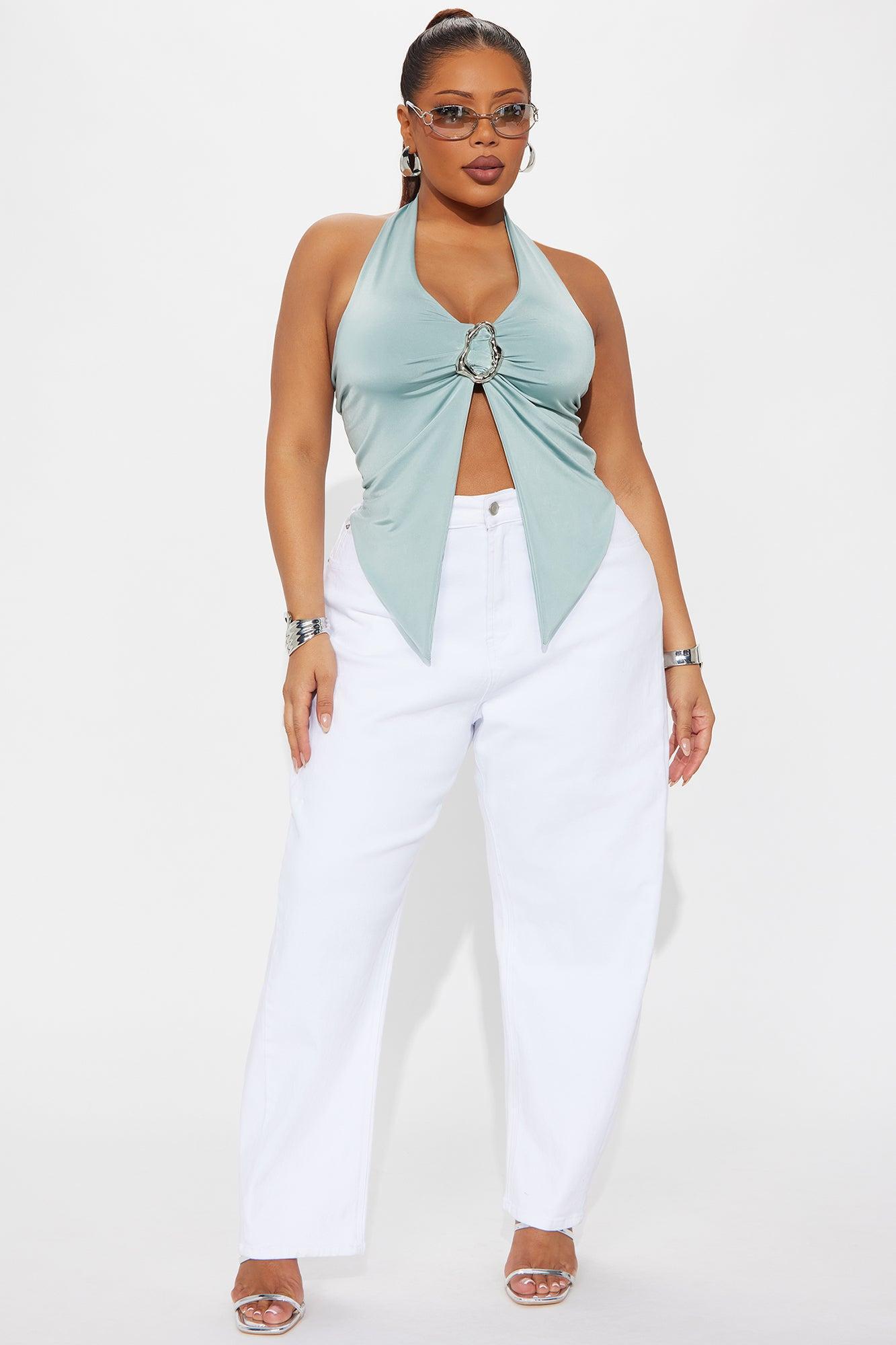 Storm Halter Flyaway Top - Sage Product Image
