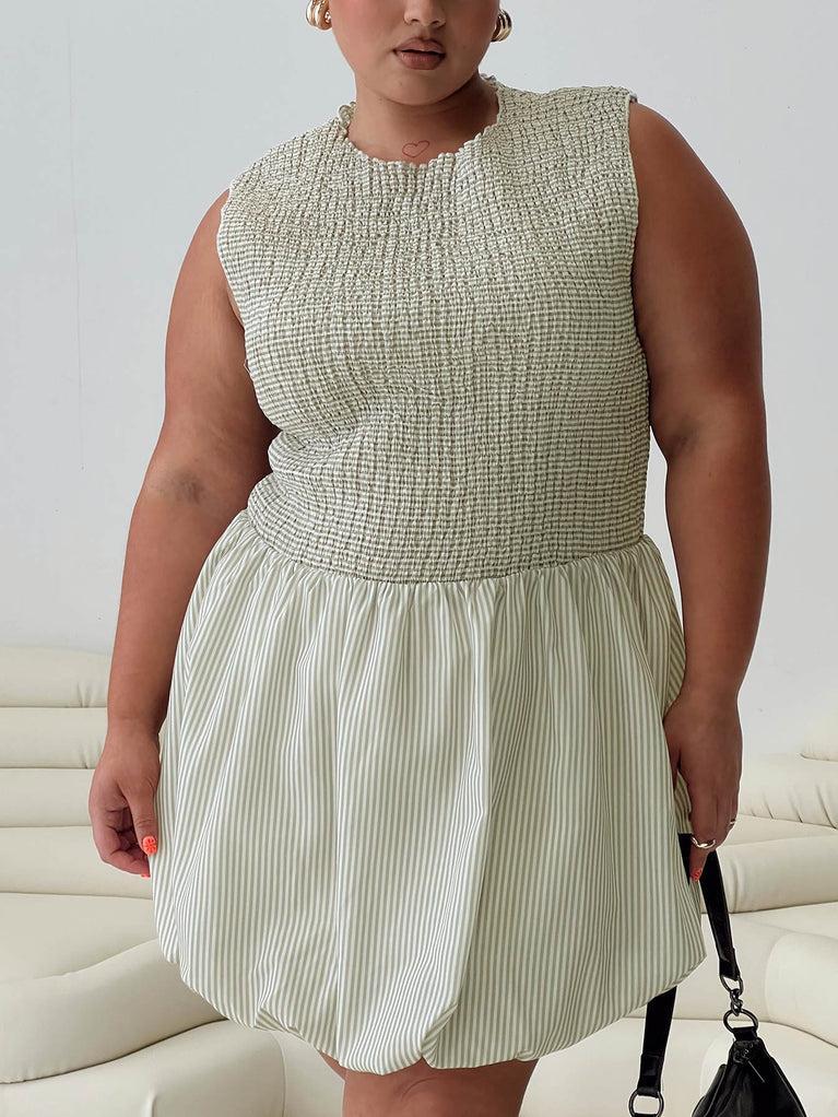 Narnie Mini Dress Sage Curve Product Image