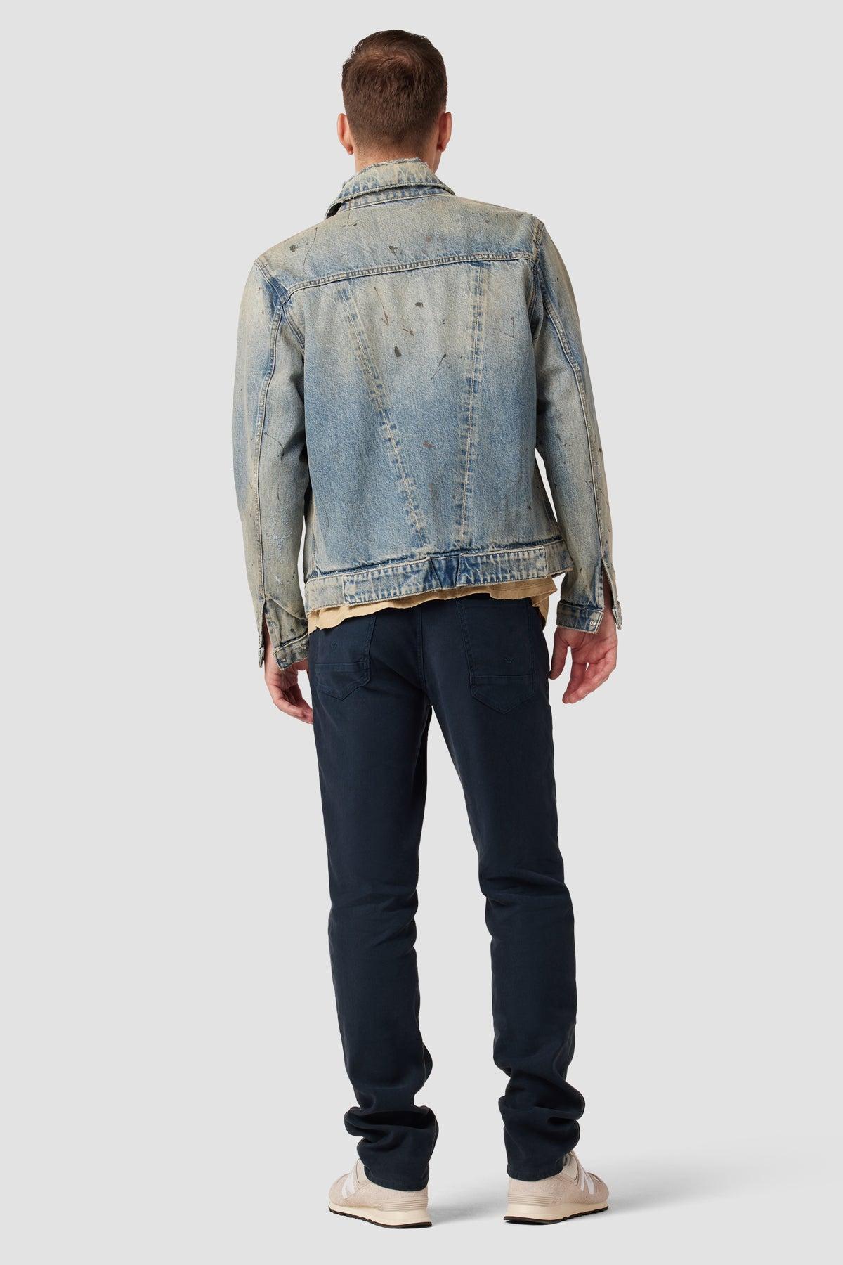 Mens Barathea Wool Kick Flare Trousers Product Image