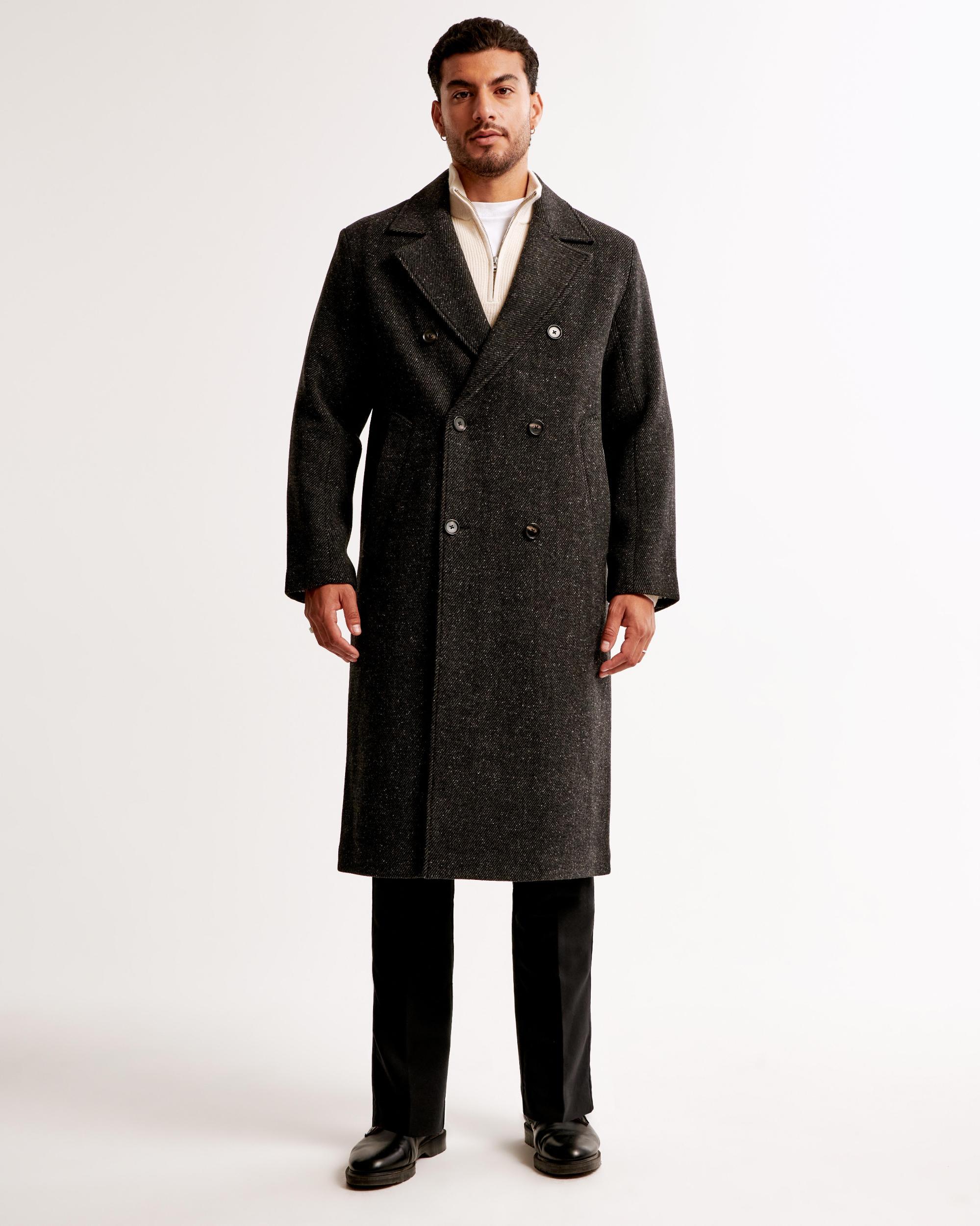 Double-Breasted Long Coat Product Image