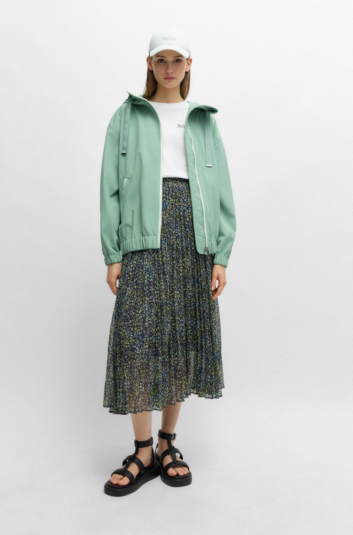 Relaxed-fit hooded jacket in water-repellent stretch fabric Product Image