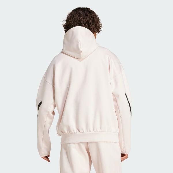 adidas Z.N.E. Hoodie Medium Grey Heather S Mens Product Image