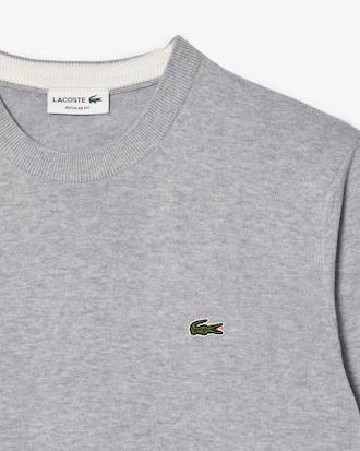 Monochrome Crew Neck Cotton Sweater Product Image