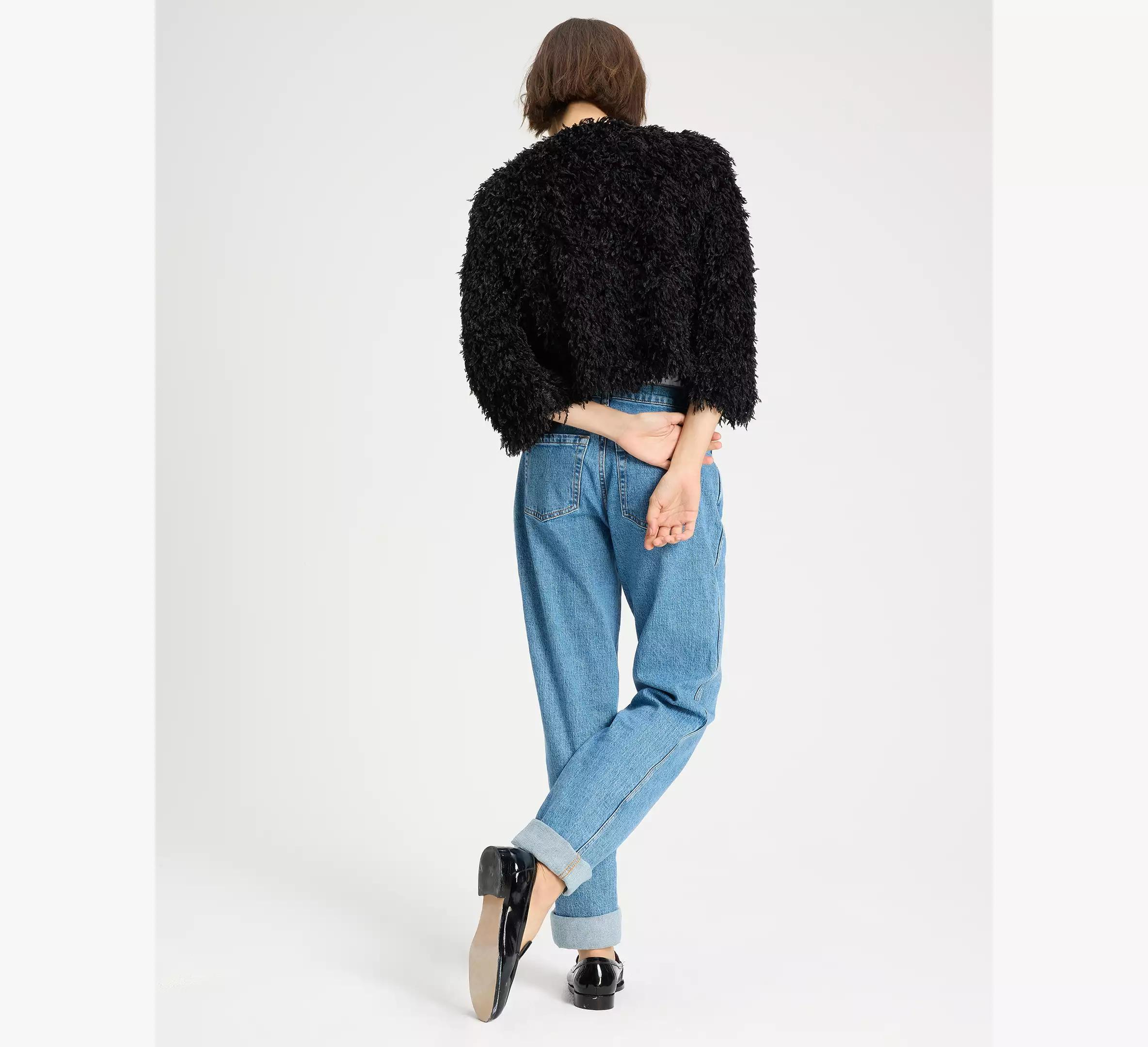 Faux Feather Bow Jacket Product Image