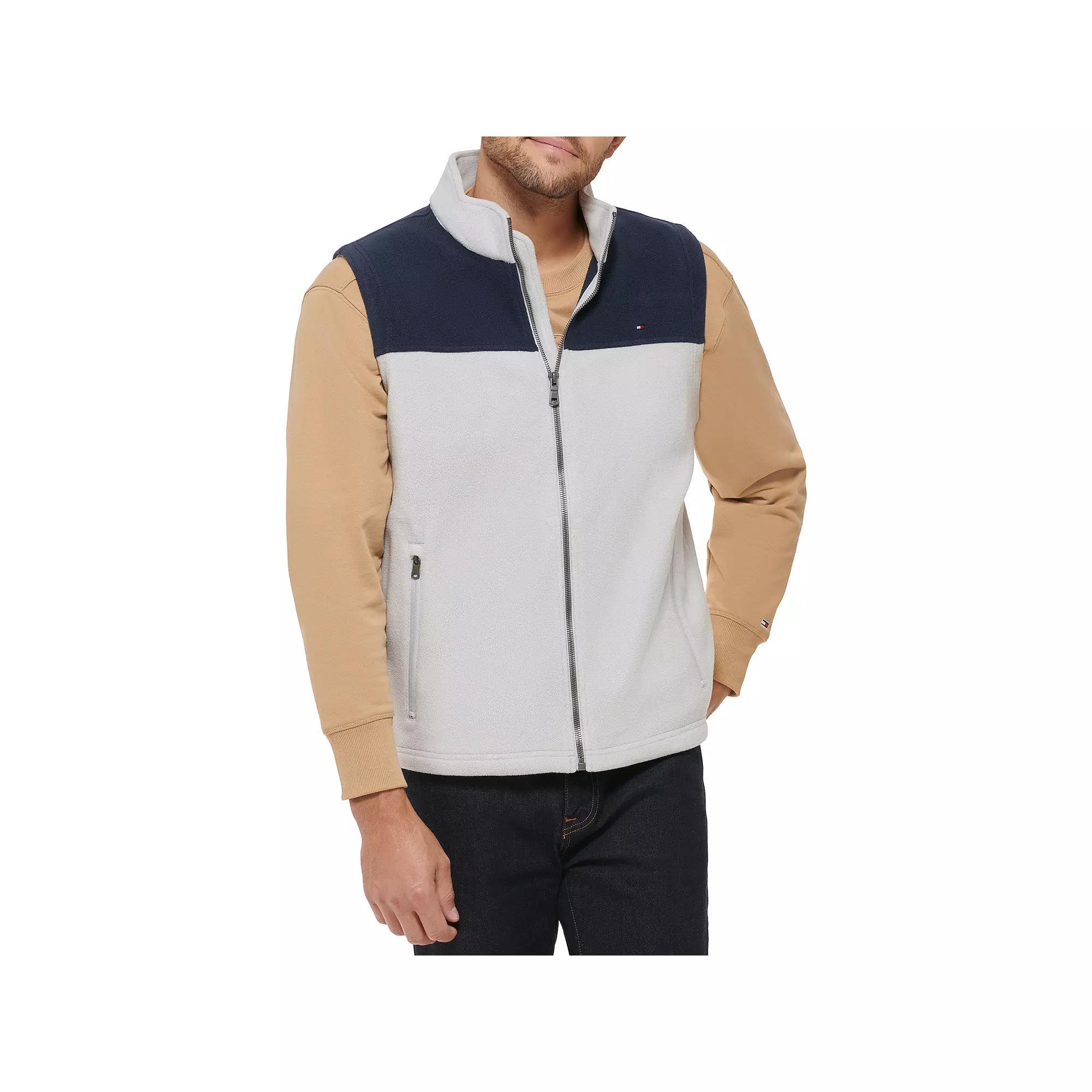Men's Tommy Hilfiger Fleece Vest, Size: Small, Red Product Image