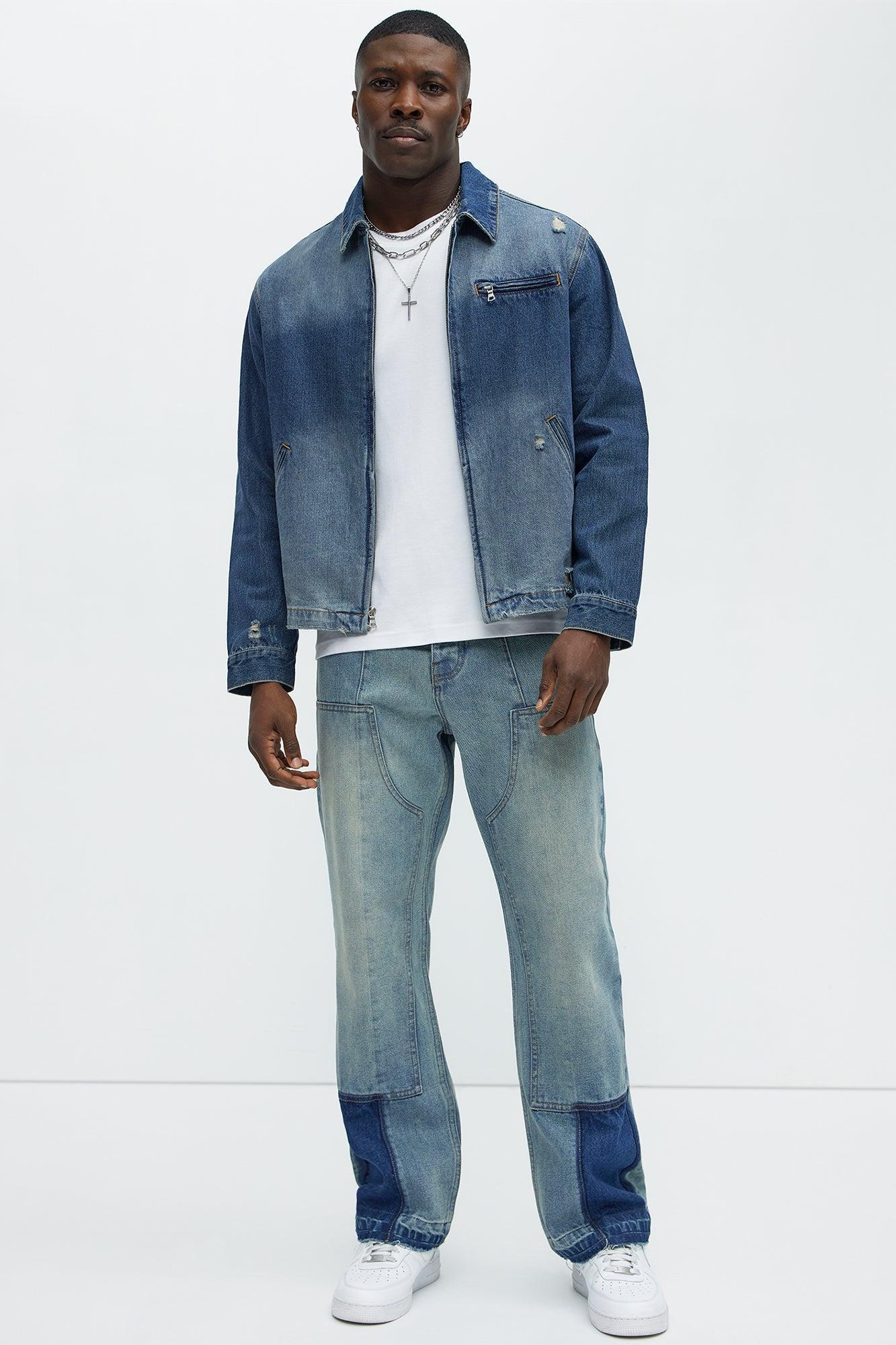 Silbano Straight Carpenter Jeans - Vintage Blue Wash Product Image