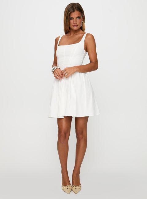 Martie Mini Dress White Product Image