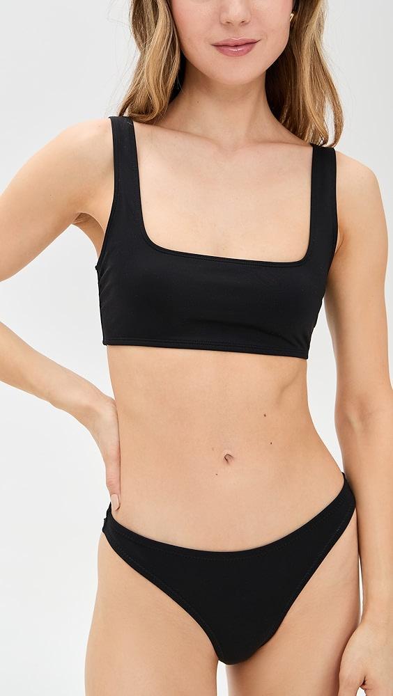 Good American Square Neck Compression Swim Top | Shopbop Product Image