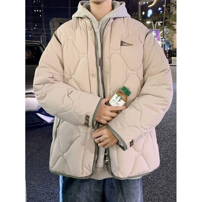 Button-Up Quilted Jacket Product Image