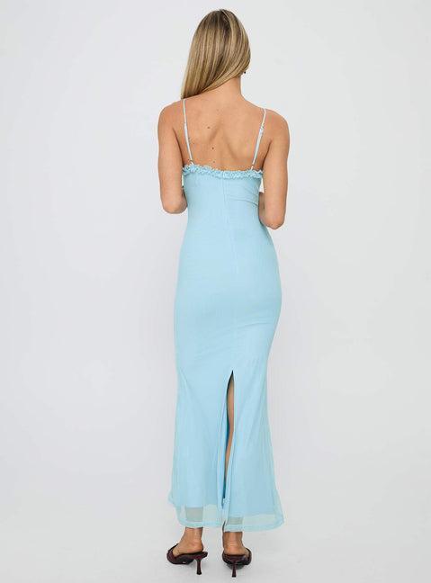 Capisce Maxi Dress Light Blue Product Image