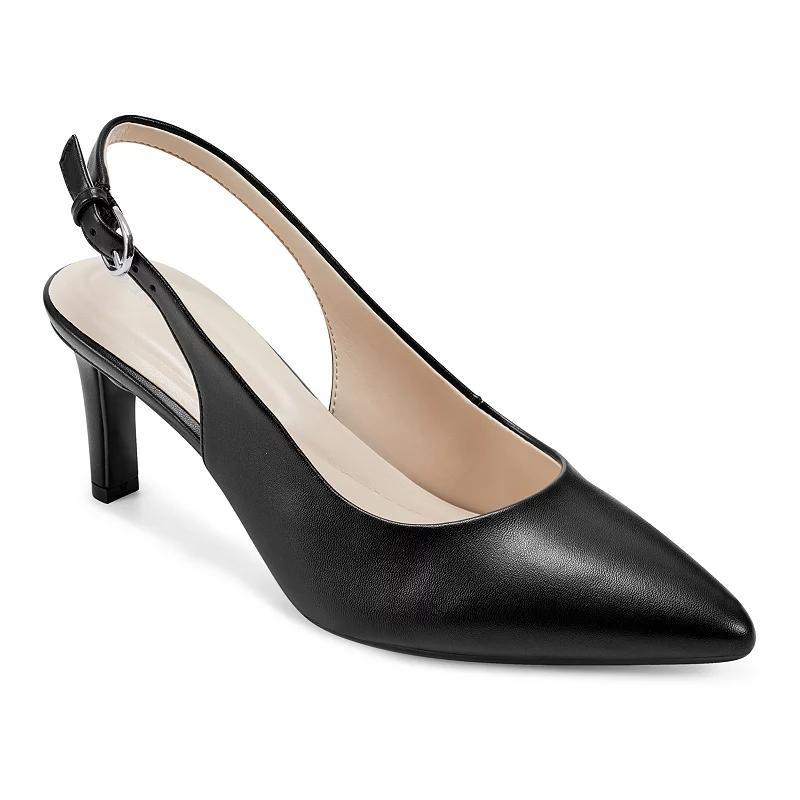 Easy Spirit Raveen Women's Pointy Toe Slingback Heels, Size: 6, Black Product Image