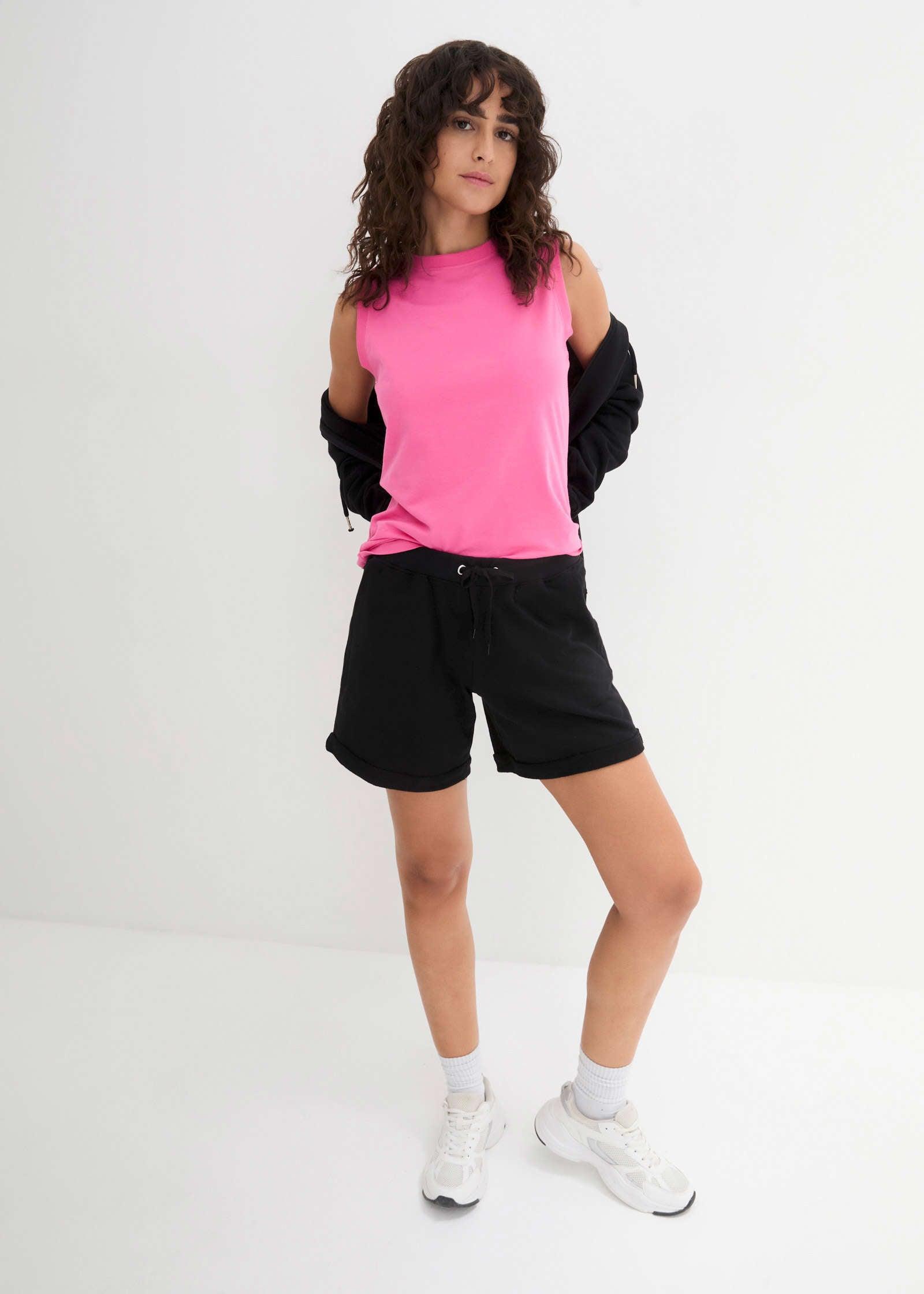 Crew Neck Tank - Pink Product Image