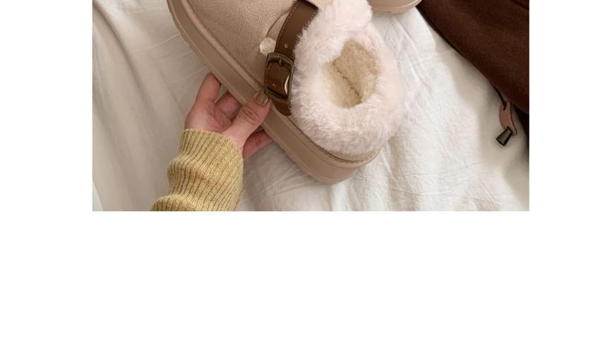 Bear Applique Buckled Ankle Snow Boots Product Image