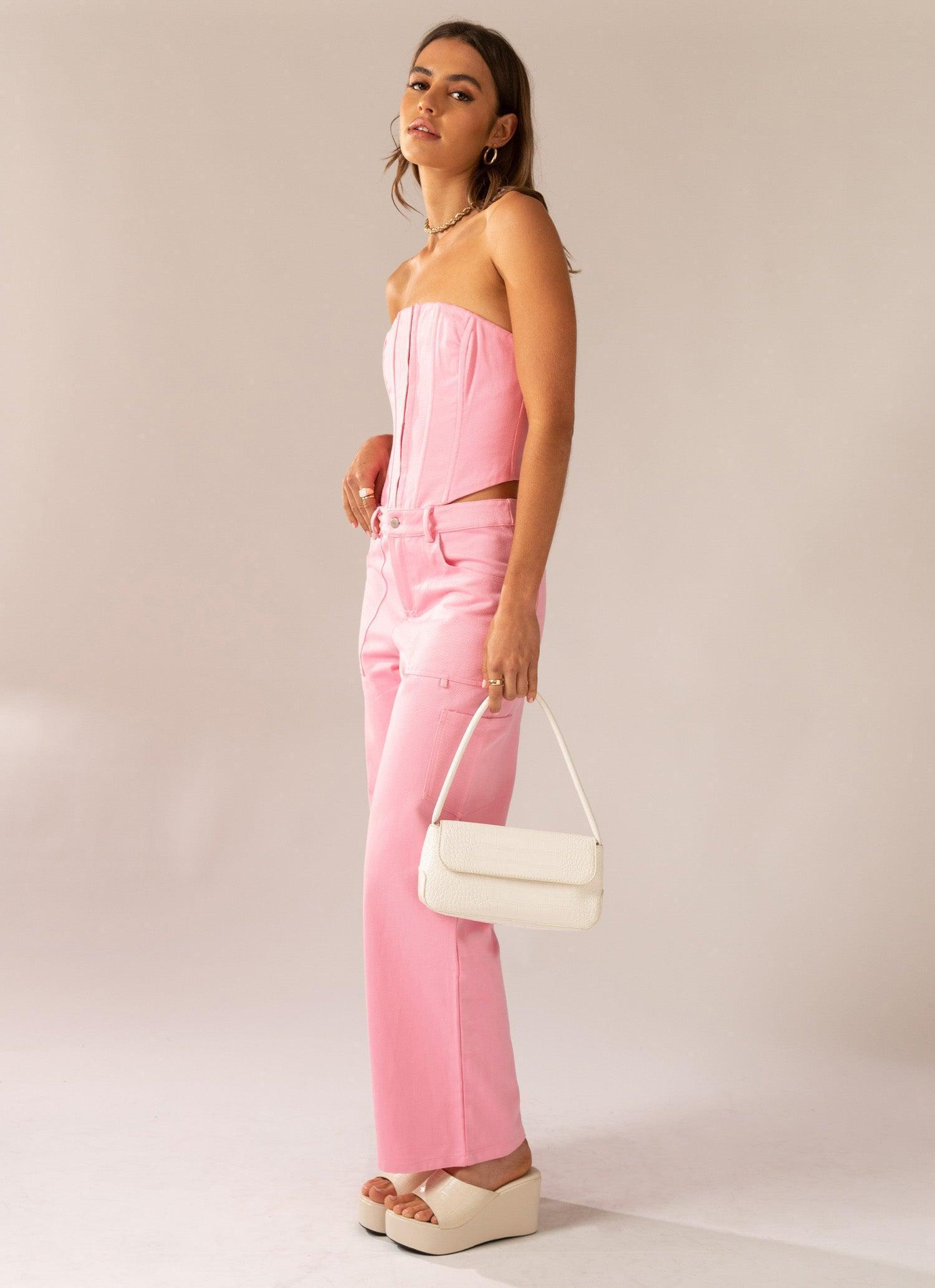 Arya Low Rise Pants - Blossom Product Image