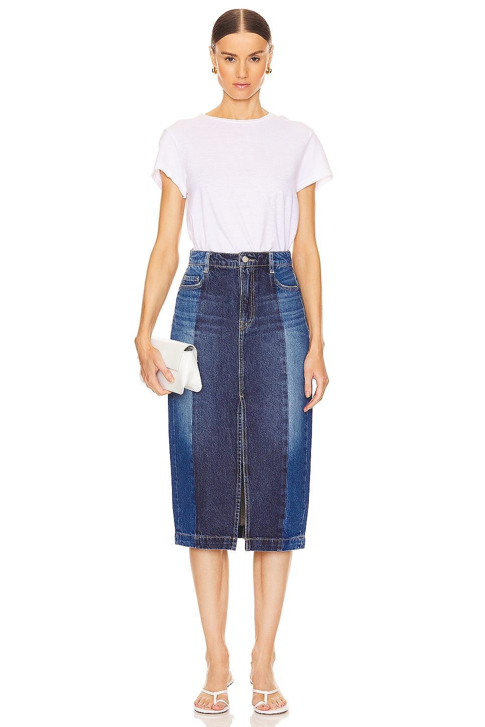Robin Seamed Tonal Midi Skirt GRLFRND Product Image