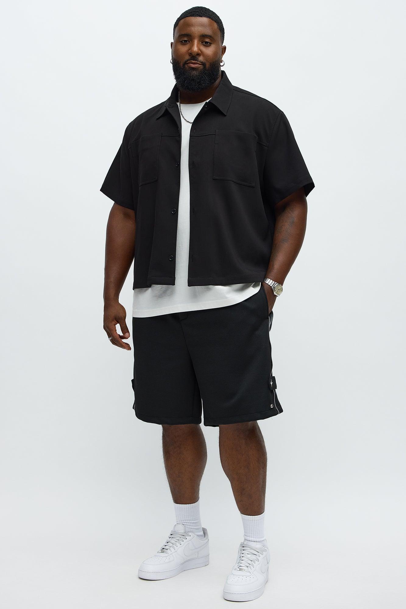 Relaxed Bright Stars Shorts - Black Male Product Image