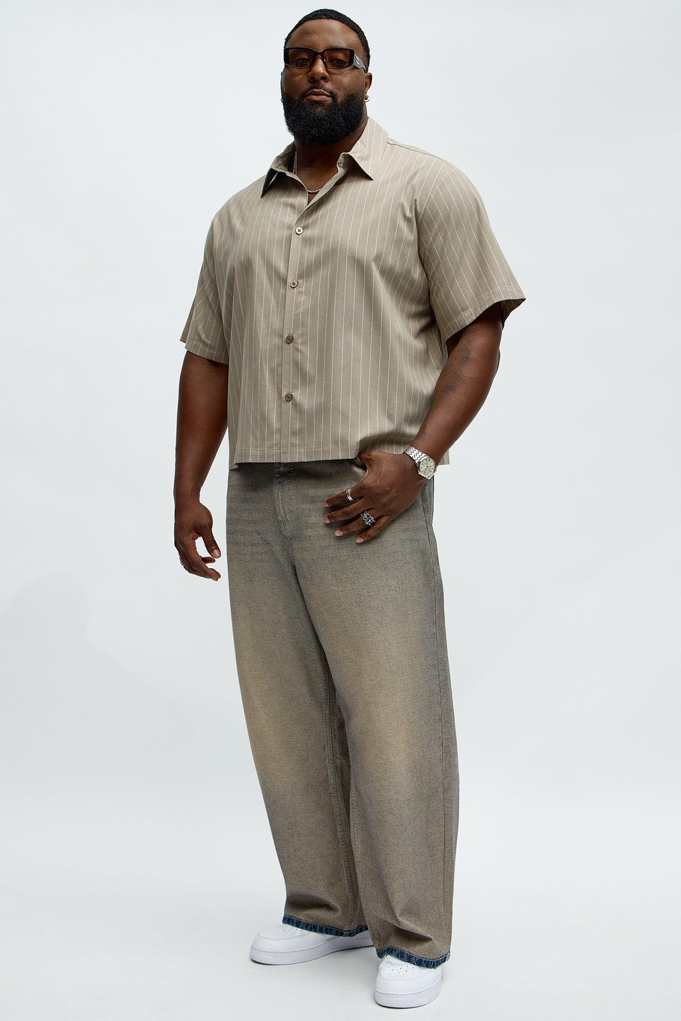 Outside Looking In Baggy Jeans - Grey Male Product Image