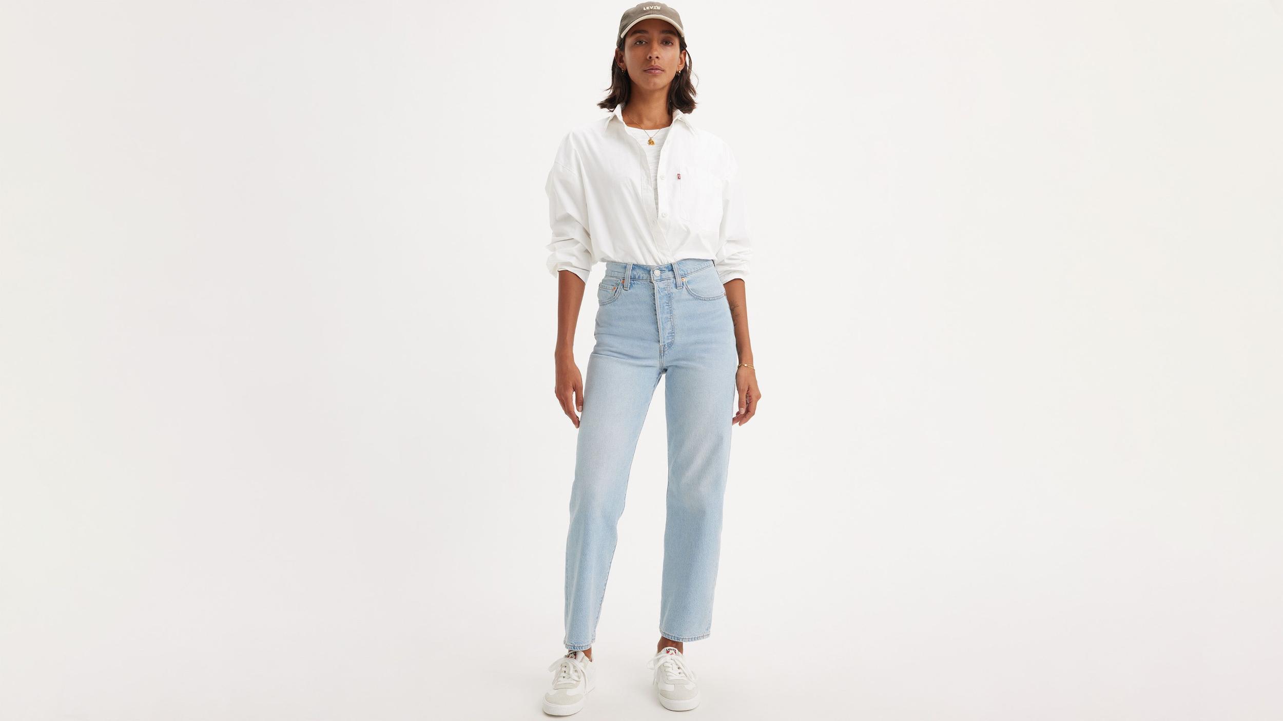 Ribcage Straight Ankle Performance Cool Women's Jeans Product Image