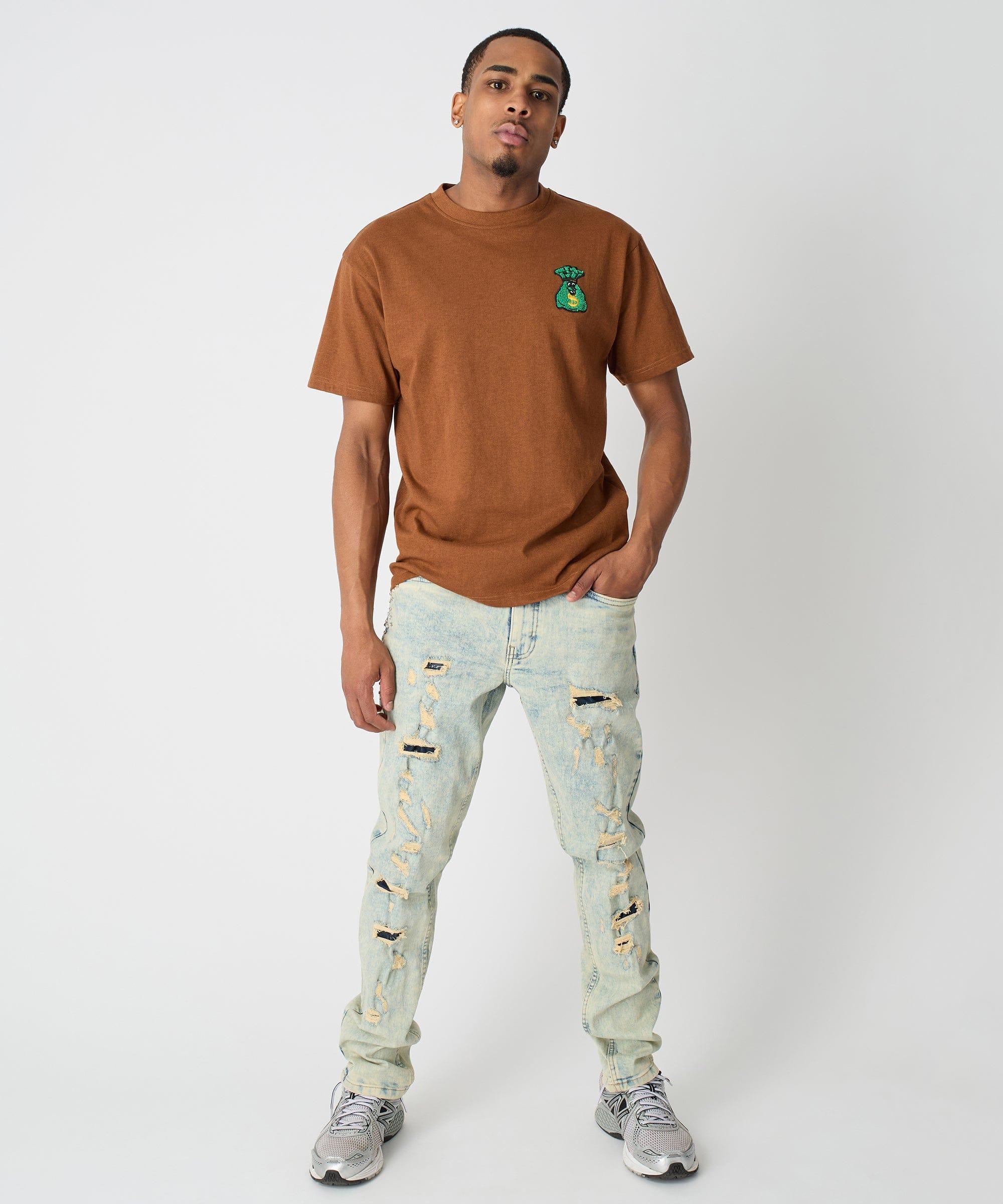 Money Bags Short Sleeve Tee - Khaki Product Image