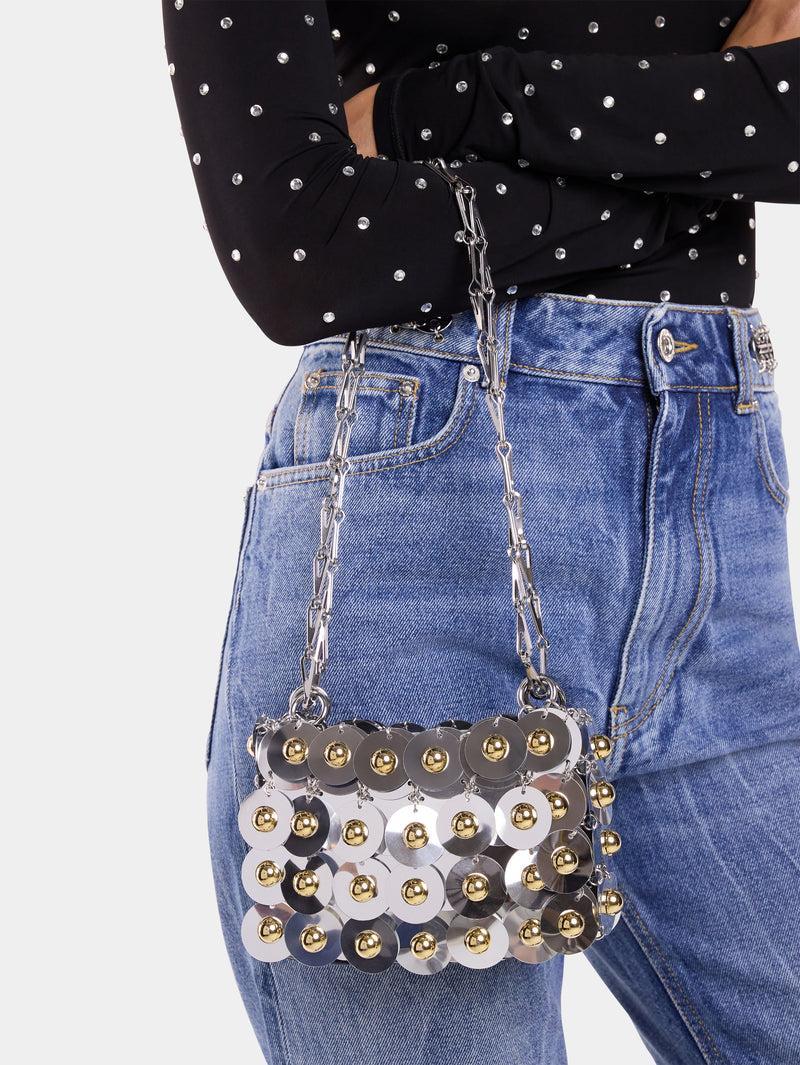 SILVER SPARKLE NANO SPHERE BAG Product Image