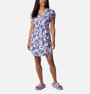 Women's Columbia Chill River Wrap Print Mini Dress, Size: Small, White Areca Product Image