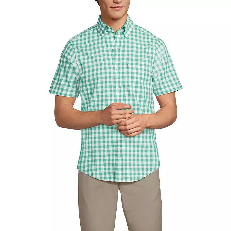 Mens Lands End Traditional-Fit Essential Lightweight Poplin Button-Down Shirt Product Image