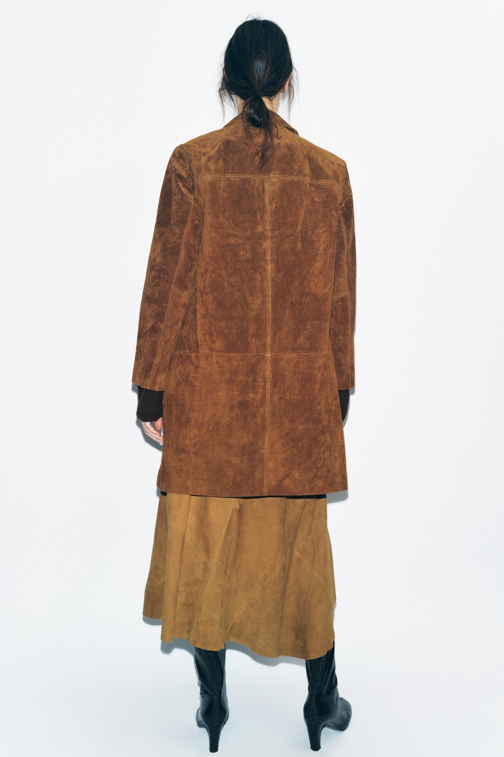 ZW COLLECTION LIMITED EDITION 100% SUEDE COAT Product Image