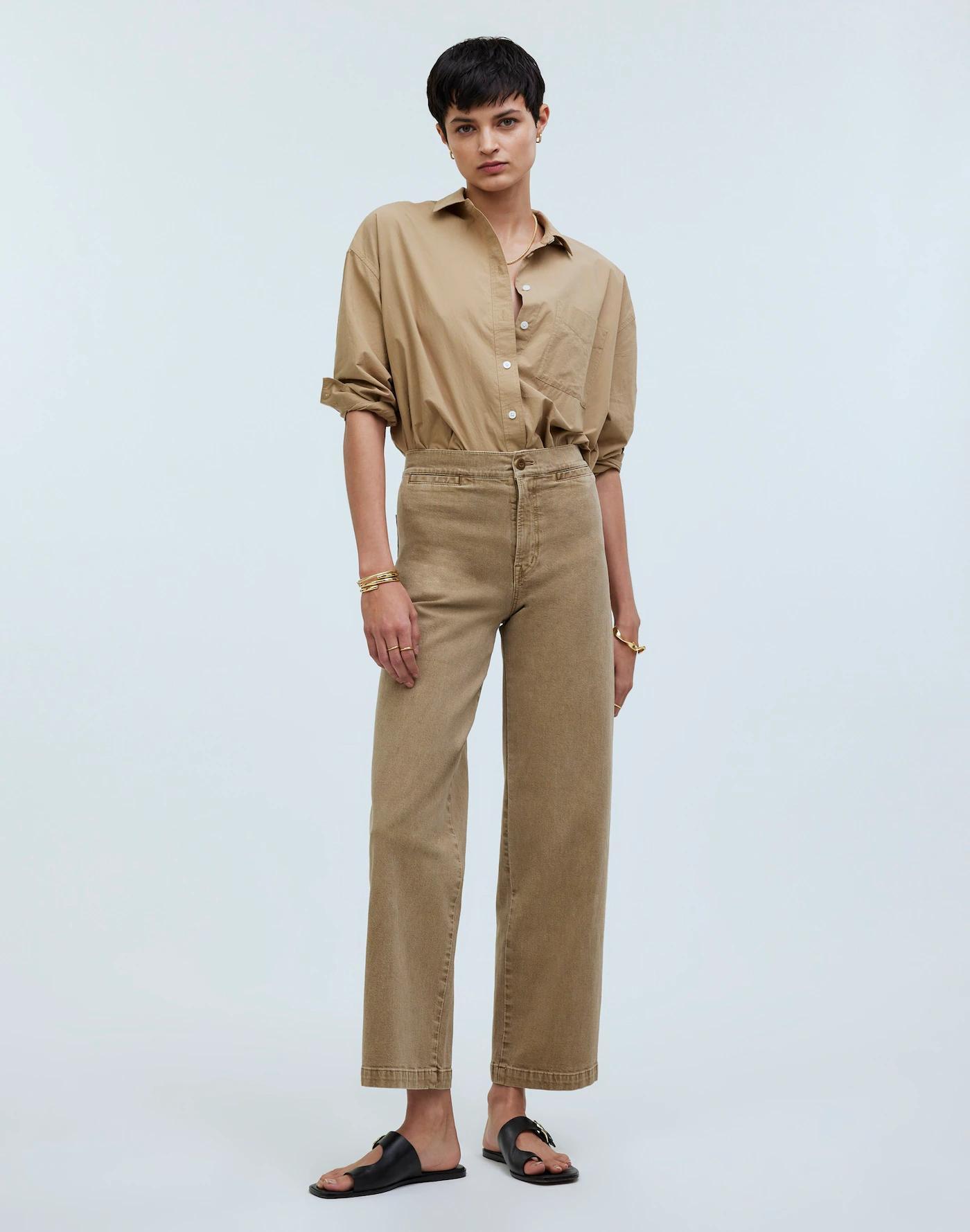 The Emmett Wide-Leg Crop Pant: Welt Pocket Edition Product Image