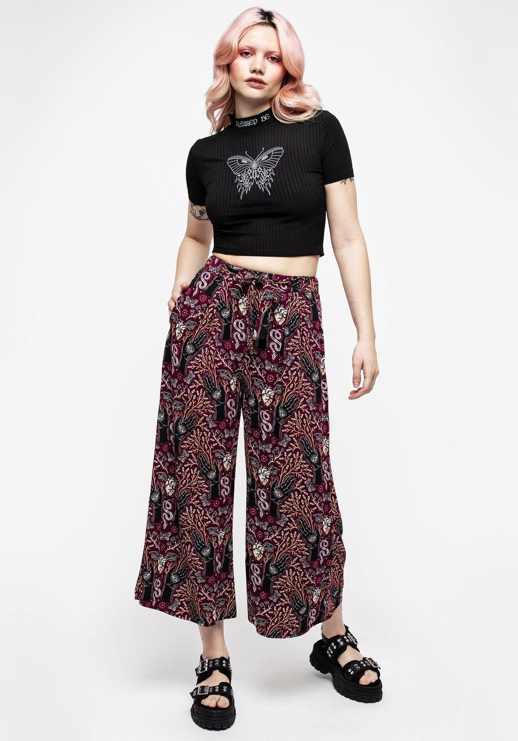 Dolore Rib Embroidered Crop Top Product Image