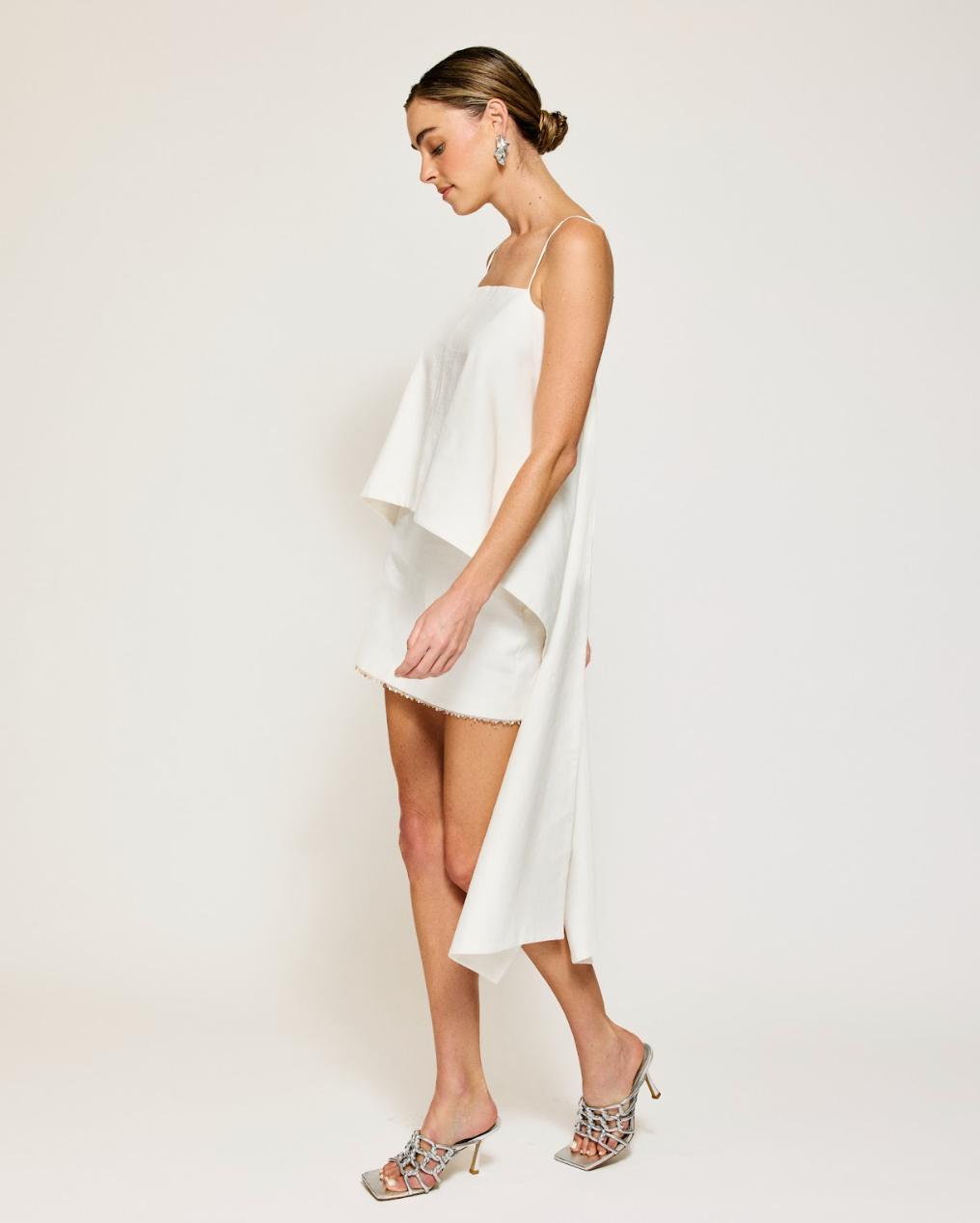 Line & Dot | Fable Skirt | White Product Image
