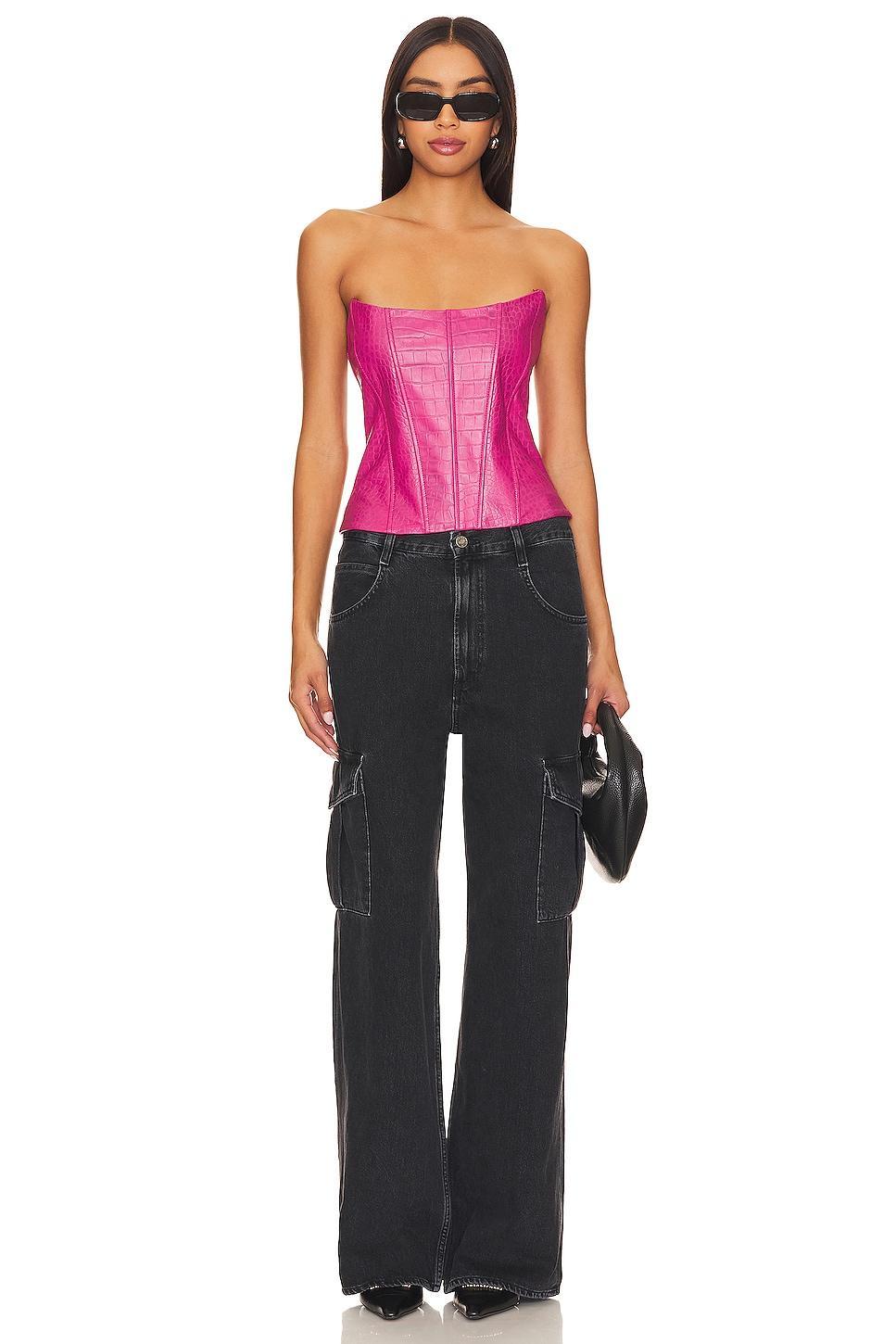 Kaira Leather Top Camila Coelho Product Image