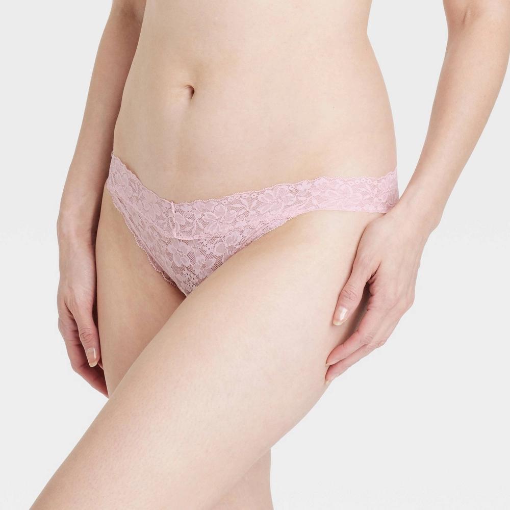 Women's Allover Lace Bikini Underwear - Auden™ Casual L: Lightweight Nylon Spandex, Cotton Gusset Product Image