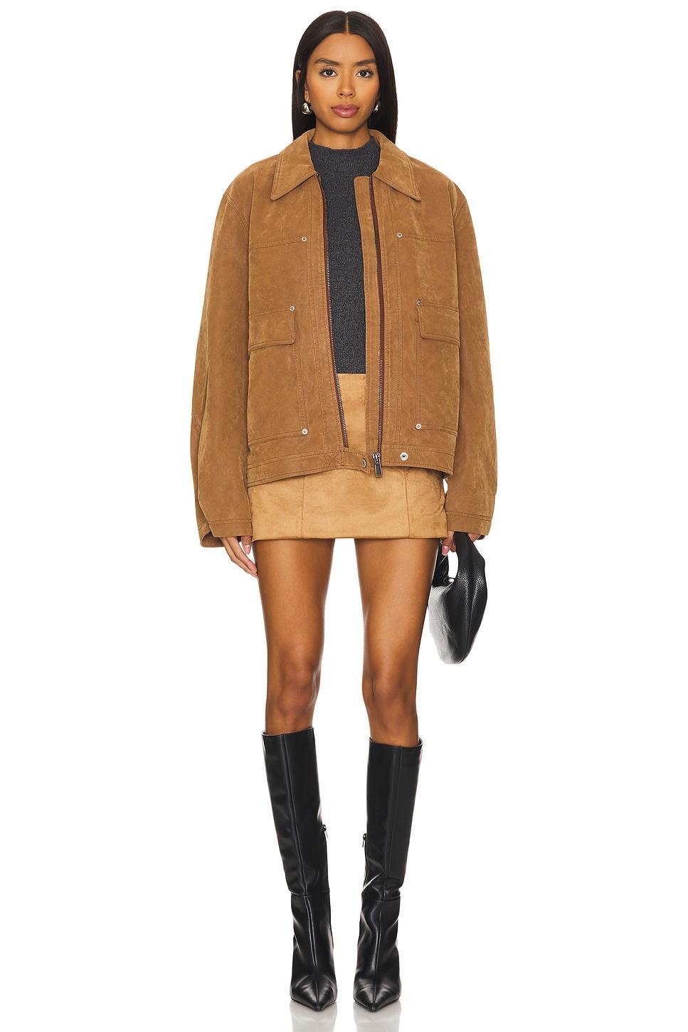 Ginny Faux Suede Mini Skirt Tularosa Product Image