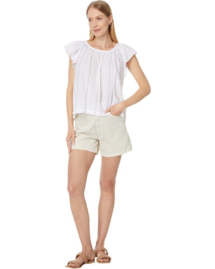 Elbow Sleeve Split Neck Sweater Product Image
