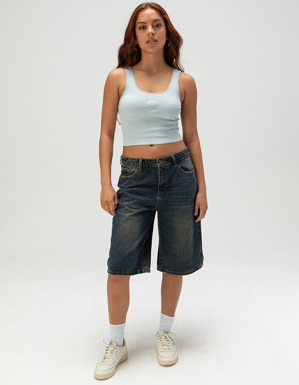 RSQ Womens Shell Embroidered Tank Top Product Image