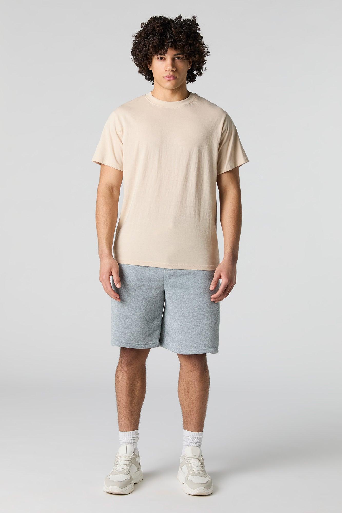 Solid Crewneck T-Shirt Male Product Image