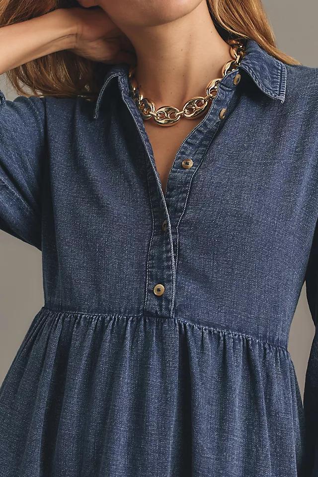 The Bettina Tiered Shirt Dress by Maeve: Mini Edition Product Image